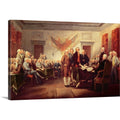 CANVAS ON DEMAND Signing the Declaration of Independence, 4Th July 1776, C,1817 Canvas Wall Art Print by John (1756-1843) Trumbu