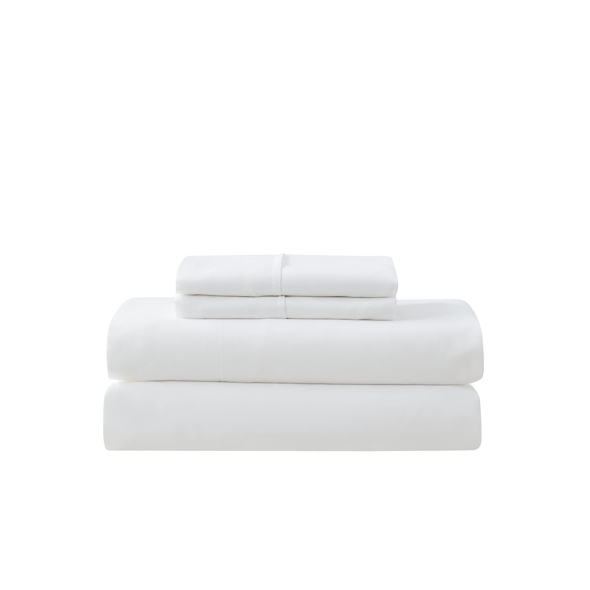 7 Piece Comforter Set Bag Solid Color All Season Soft Down Alternative Blanket & Luxurious Microfiber Bed Sheets, Queen, Checker