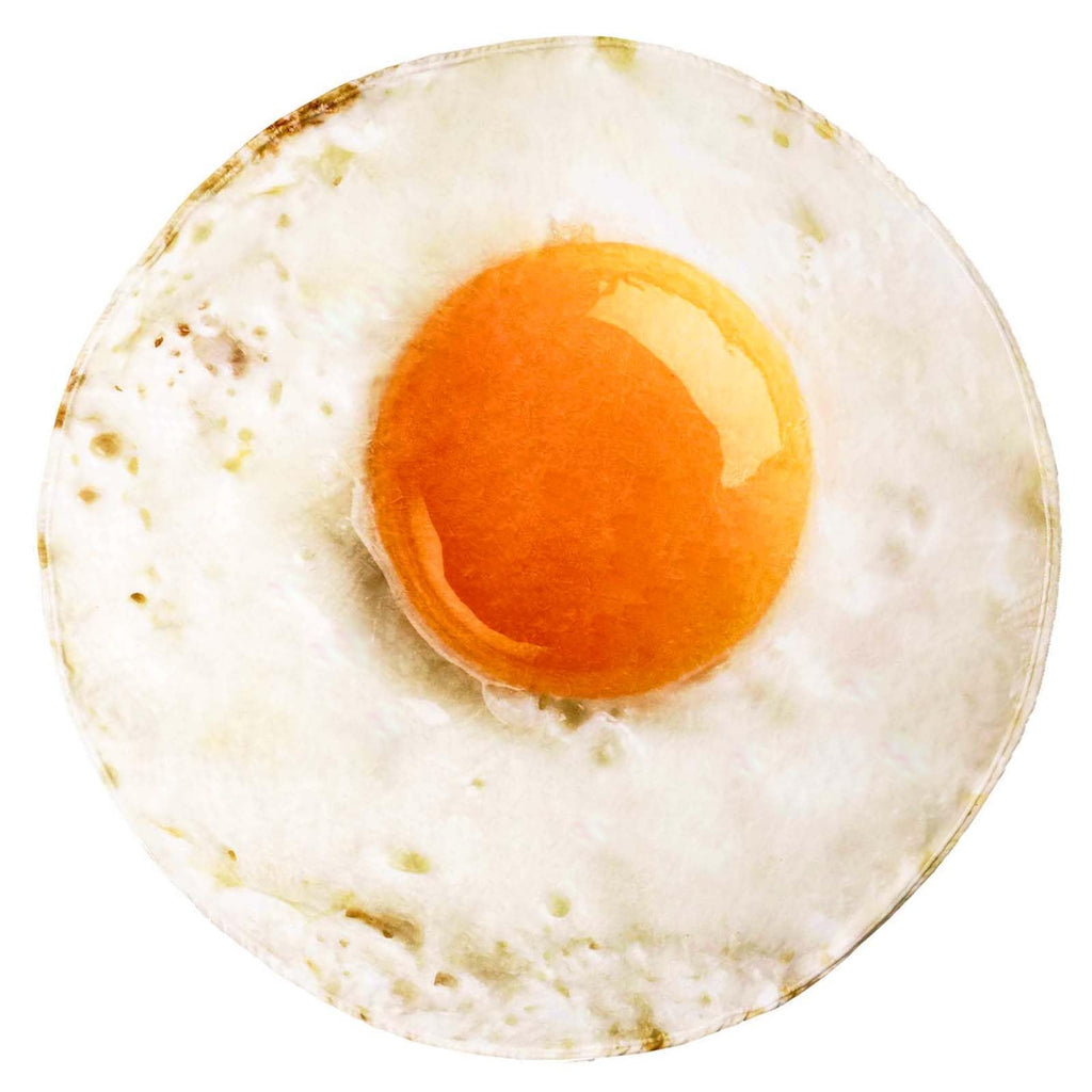 Vessia Giant Fried Egg Blanket, Realistic Funny Food Blanket For Adults And Kids, 300Gsm Giant Soft Egg Blanket For Couch,Sofa,B