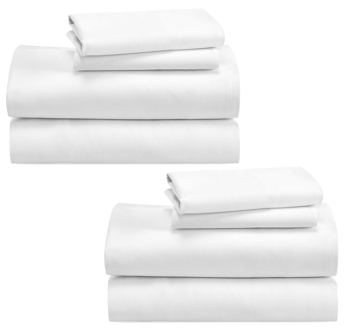 California Design Den 100% Cotton 2-Pack Sheets Set For Queen Size Bed, Soft & Durable Queen Sheet Sets Deep Pockets, Queen Shee