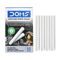 Doms Non-Toxic Dustless White Chalk (Pack Of 100 Chalks)