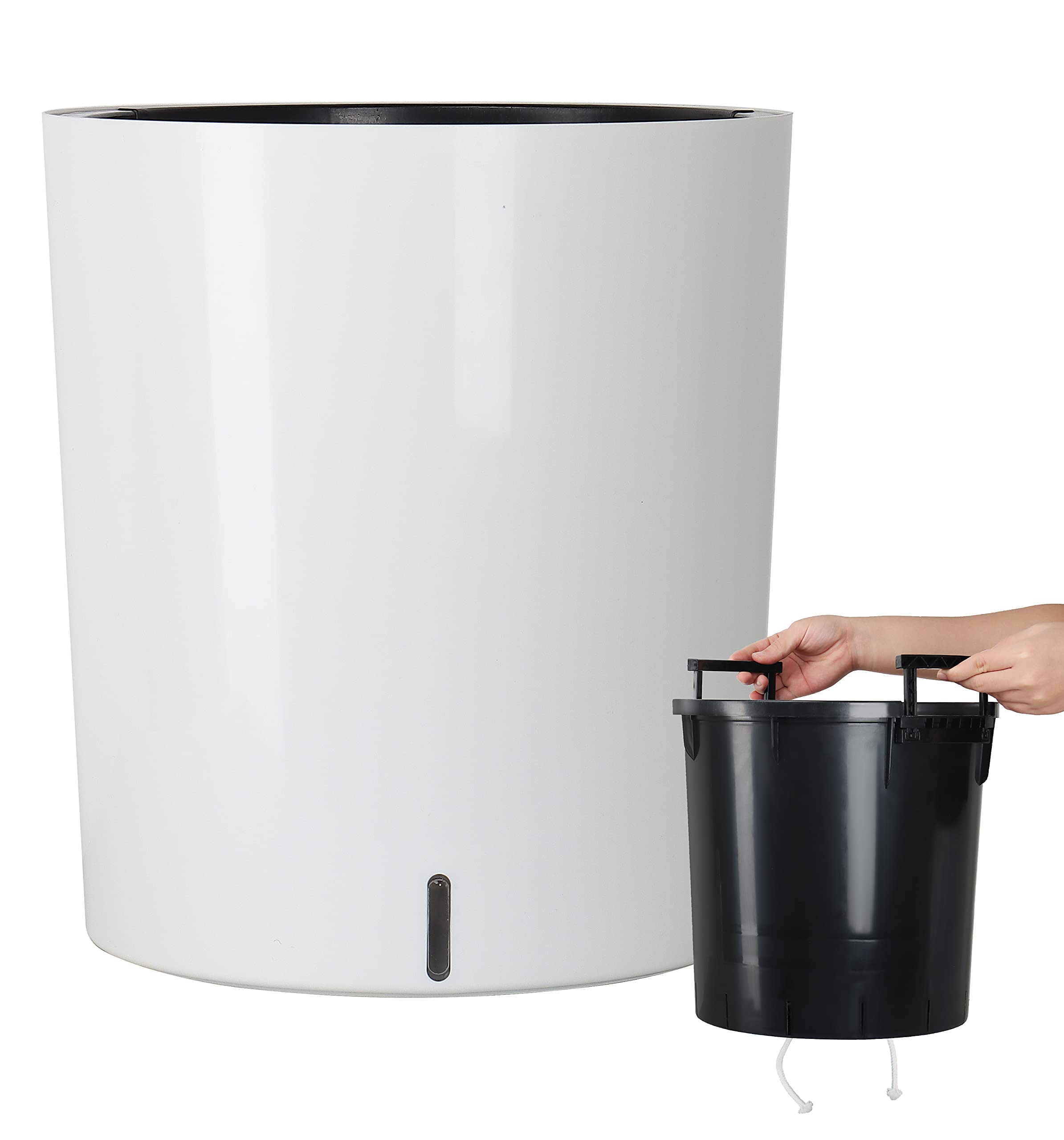 Sarosora Large Round Self Watering Planter Pot 12.5' For Home Garden Patio Tall Tree