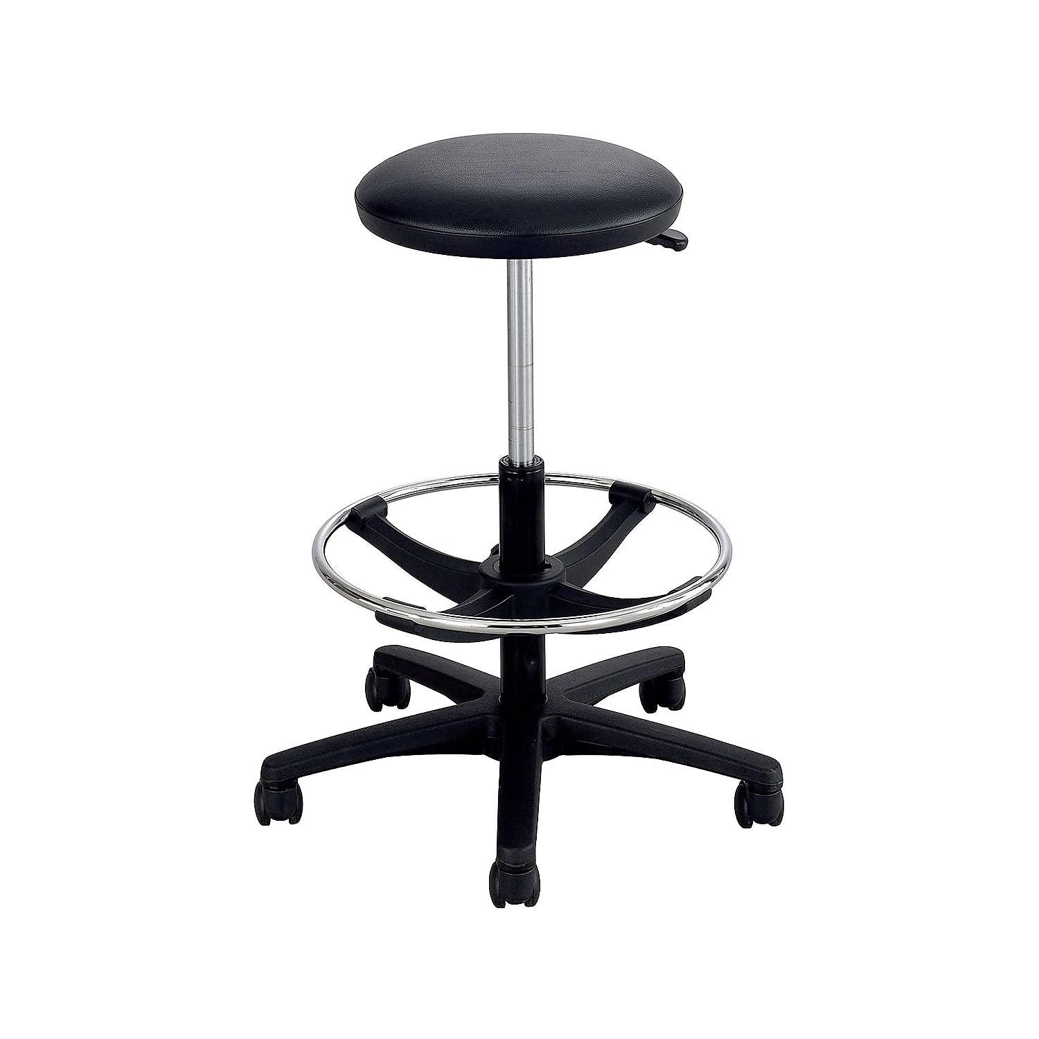 Safco 3436Bl Extended Height Lab Stool, Black