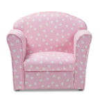 Baxton Studio Erica Pink and White Upholstered Kids Armchair