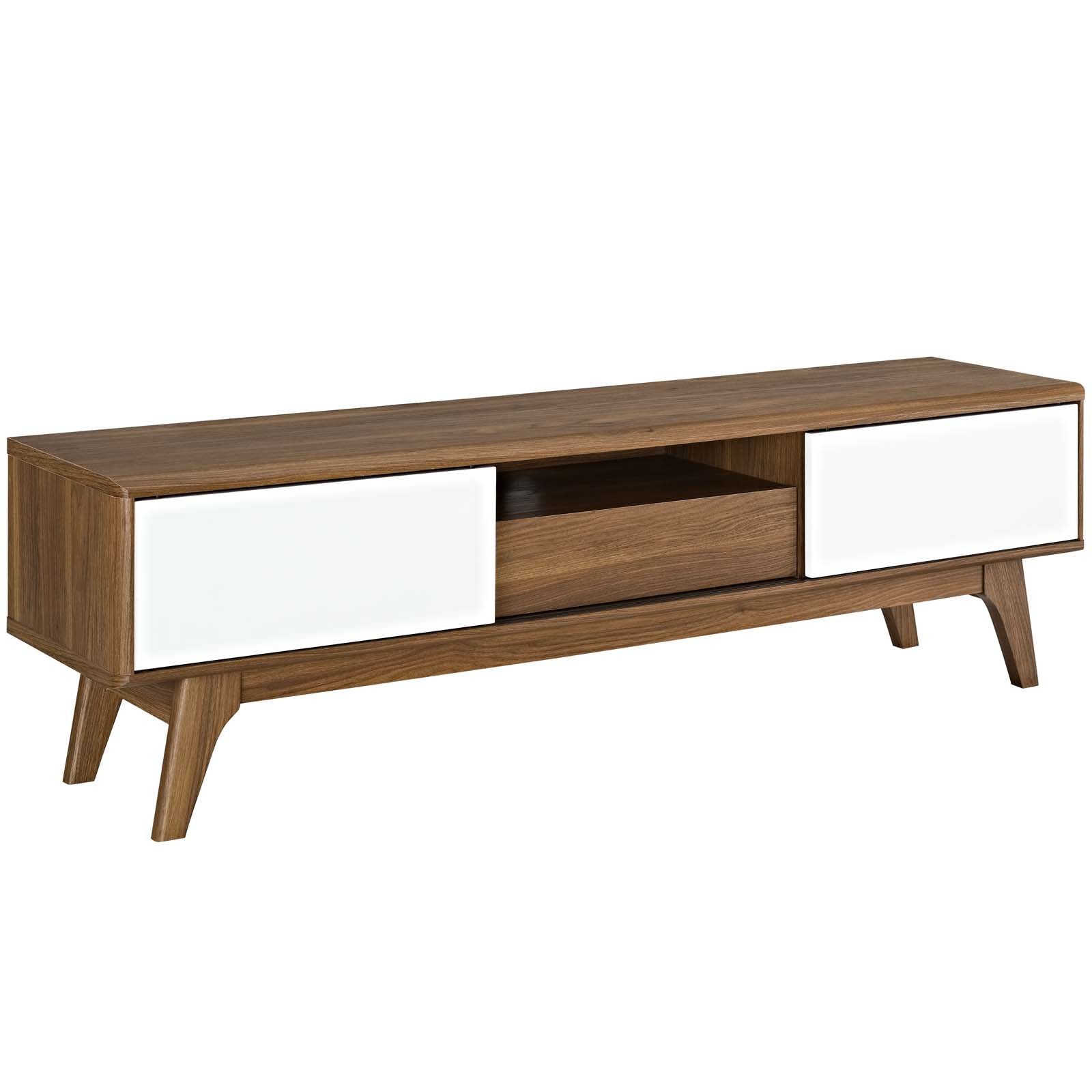 Modway Envision Mid-Century Modern Low 59 Inch Tv Stand