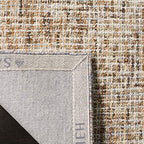 Safavieh Abstract Collection Accent Rug - 3' X 5', Gold & Blue, Handmade Wool, Ideal For High Traffic Areas In Entryway, Living