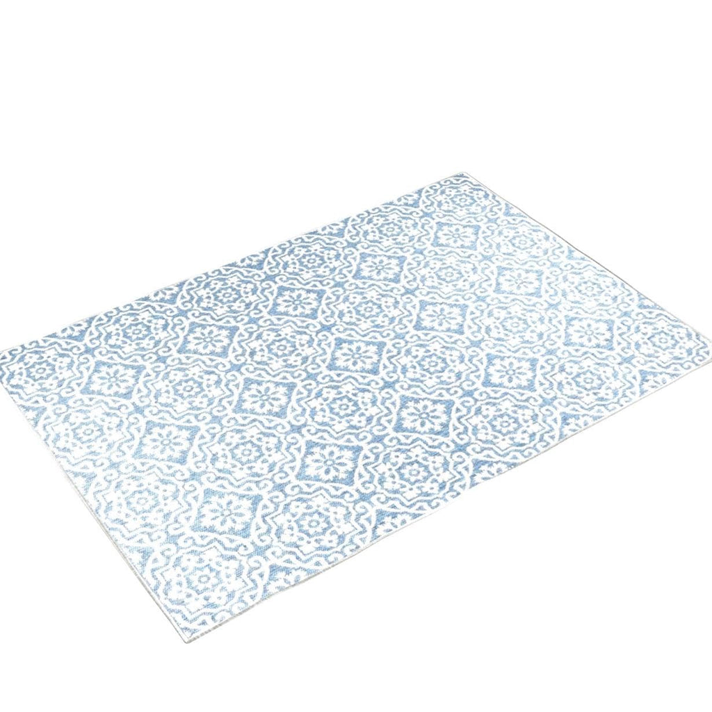 Nicole Miller New York Patio Country Danica Transitional Geometric Indoor/Outdoor Area Rug, Blue/Grey, 9'2'X12'5'