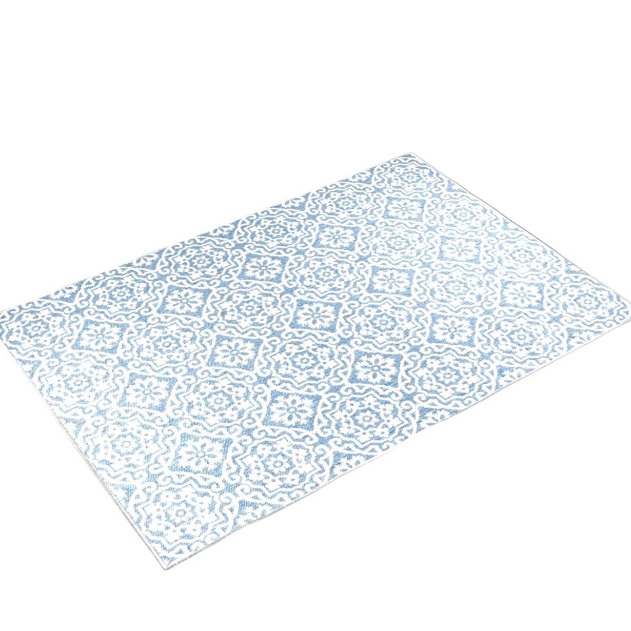 Nicole Miller New York Patio Country Danica Transitional Geometric Indoor/Outdoor Area Rug, Blue/Grey, 9'2'X12'5'