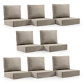 Outdoor Cushion Set For Furniture Patio Furniture,Uv Resistant,Waterproof Outdoor Cushion Set - 6 Inch Thick Foam Garden Cushion