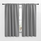 Nicetown Blackout Curtain Panels For Living Room - (Silver Grey Color) 42X63 Inch, 2 Panels Set, Thermal Insulated Room Darkening Blackout Drapes/Draperies With Rod Pocket & Back Tab For Window