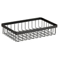 G.E.T. WB-962-MG Rectangular Metal Storage Wire Basket for Pantry, Produce and More, 9 x 6 x 2, Gray