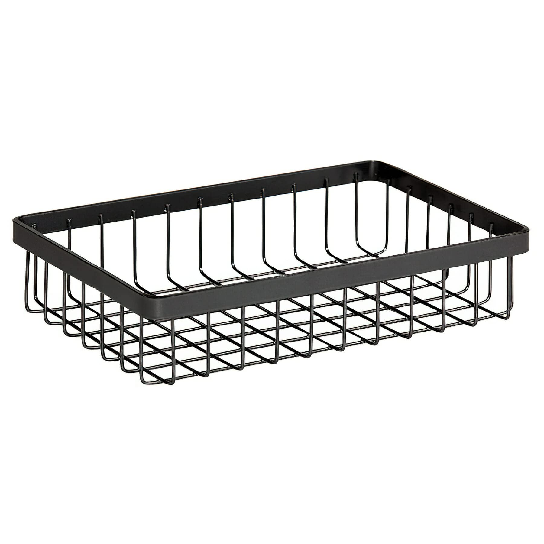 G.E.T. WB-962-MG Rectangular Metal Storage Wire Basket for Pantry, Produce and More, 9 x 6 x 2, Gray