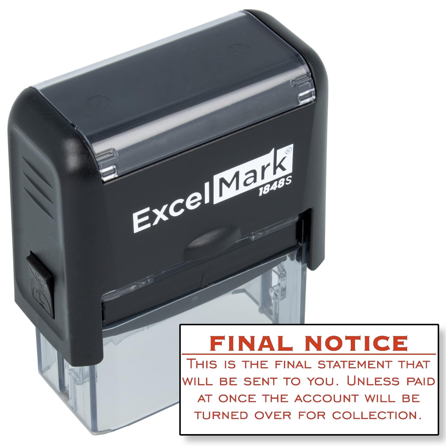 Final Notice Final Statement - Self Inking Bill Collection Stamp In Red Ink