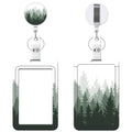 Retractable Badge Holder With Carabiner Reel Clip, Vertical Id Badge Holder With Keychain, 1 Pack Cute And Fashionable Badge Ree