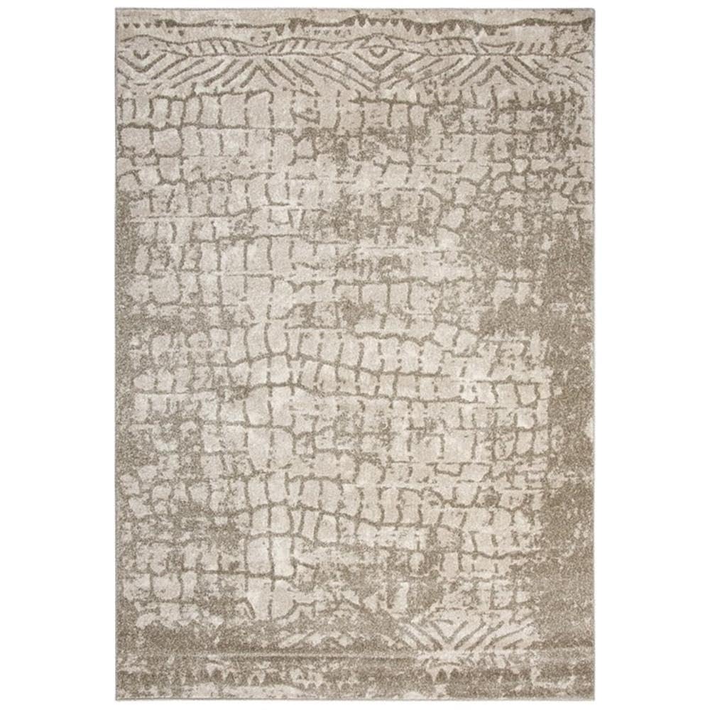 Rizzy Home Alora Decor Venice 3'11" X 5'6" Abstract Beige/Brown/Ivory Power-Loomed Area Rug