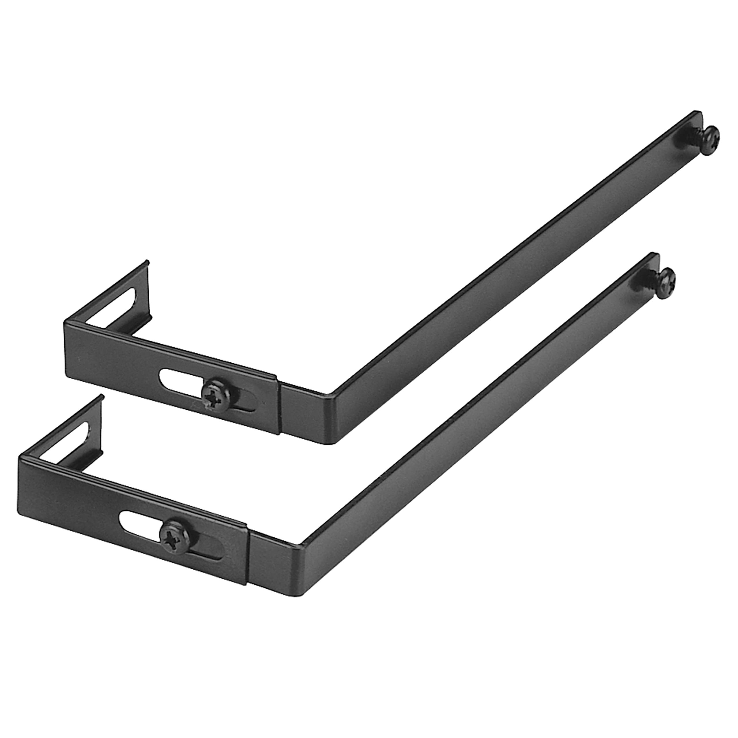 Officemate Universal Partition Hanger Set, Adjusted To Fit Panels With 1 1/4 Inch To 3 1/2 Inch Thickness, Metal Black (21460),