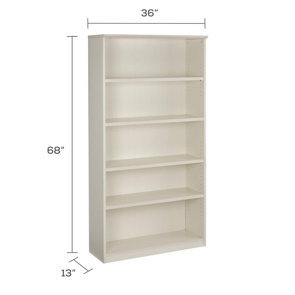 Safco Mayline Mvb5Tss Medina 5-Shelf Bookcase, 68"H, Textured Sea Salt Laminate