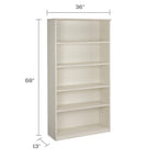 Safco Mayline Mvb5Tss Medina 5-Shelf Bookcase, 68"H, Textured Sea Salt Laminate