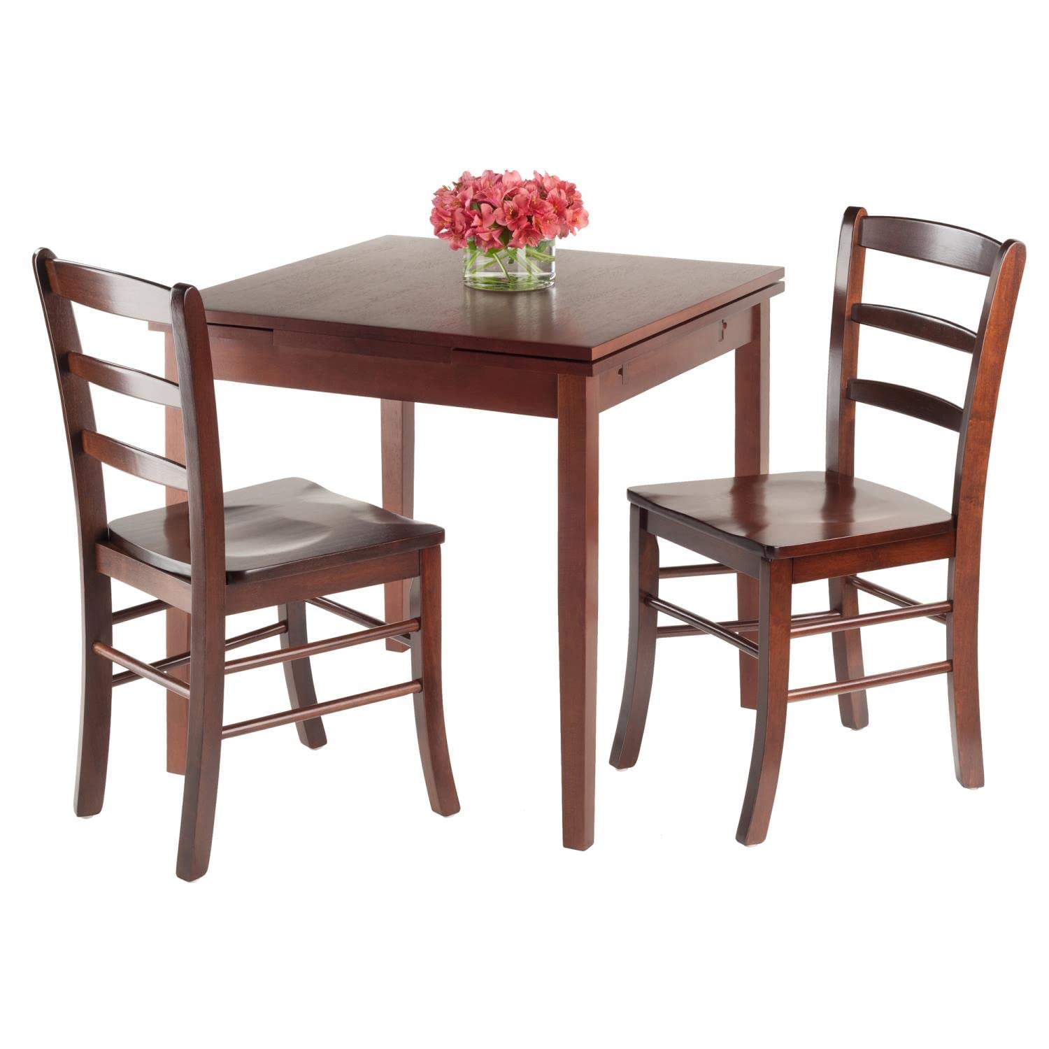 Winsome Pulman 3-Pc Set Extension Table 2 Ladder Back Chairs