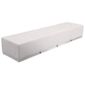 Alon Melrose White LeatherSoft Reception Configuration, 4 Pieces