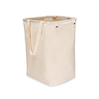 Full Circle Loads of Fun Collapsible Hamper - Laundry Basket for Dirty Clothes & Towels- Tall Standing Organic Cotton Laundry Ba