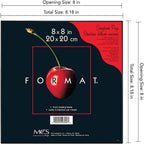 Mcs Format Frames, 8 X 8 In, Black, 6 Count