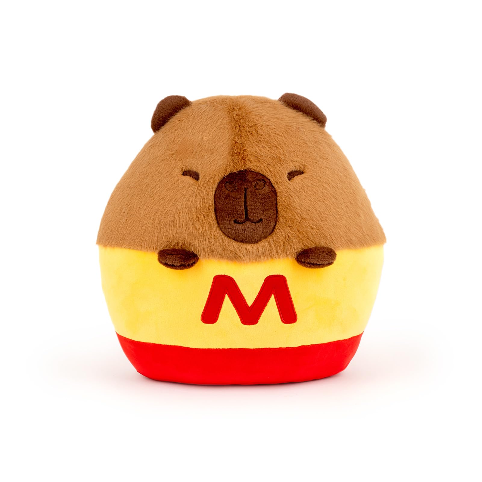 Wanwu World French Fries Capybara Plush Pillow 13.8 Inches Cute Capibara Plushies French Fry Capybara Stuffed Animal Toy Soft Pl