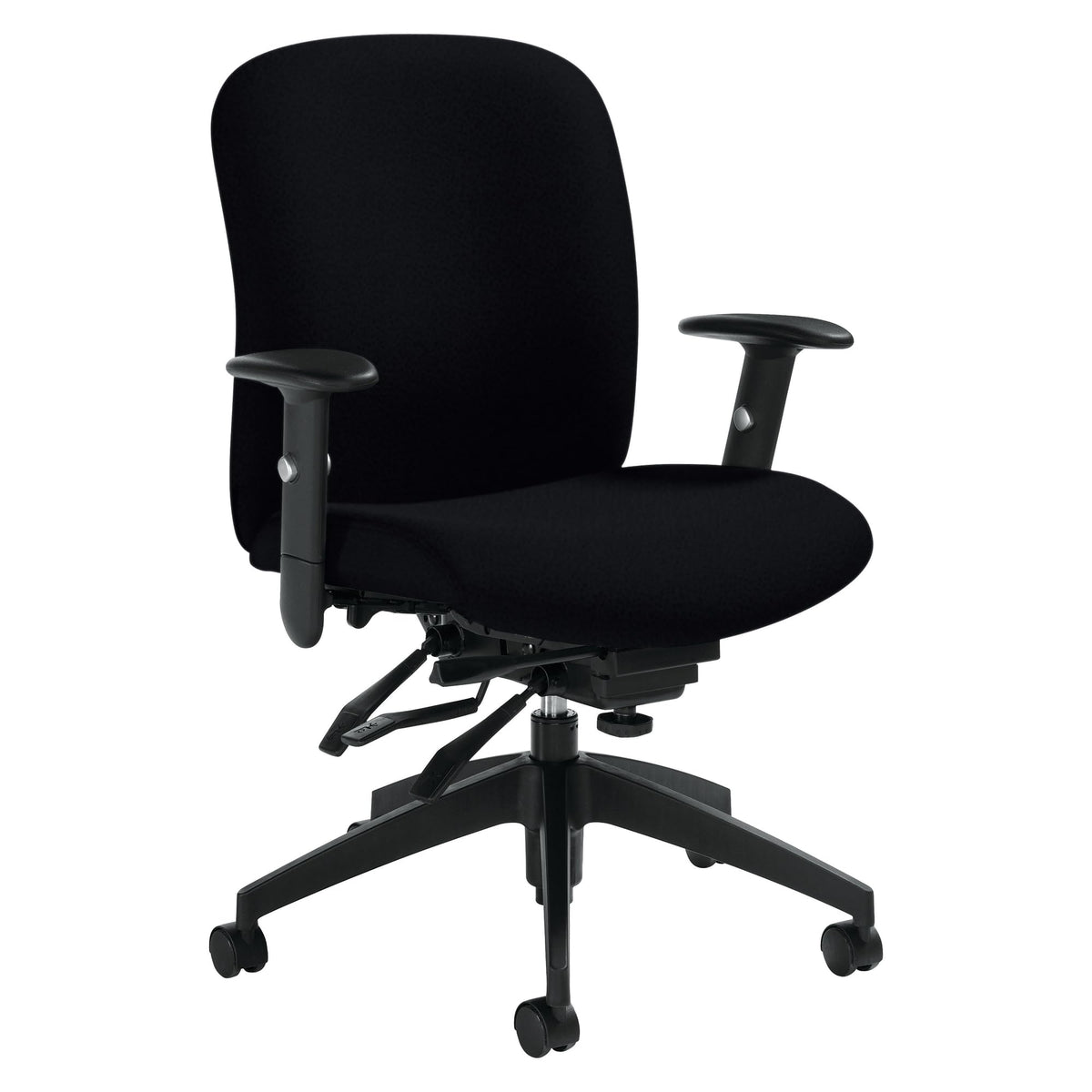 Global Truform Ts Fabric Big & Tall Office Chair, Ebony (Ts54513Scbkjn02)