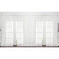 Nicetown Voile Sheer Window Curtains For Bedroom, Rod Pocket Elegant Airy Sheer Curtains Sweep The Floor For Living Room, W60 X
