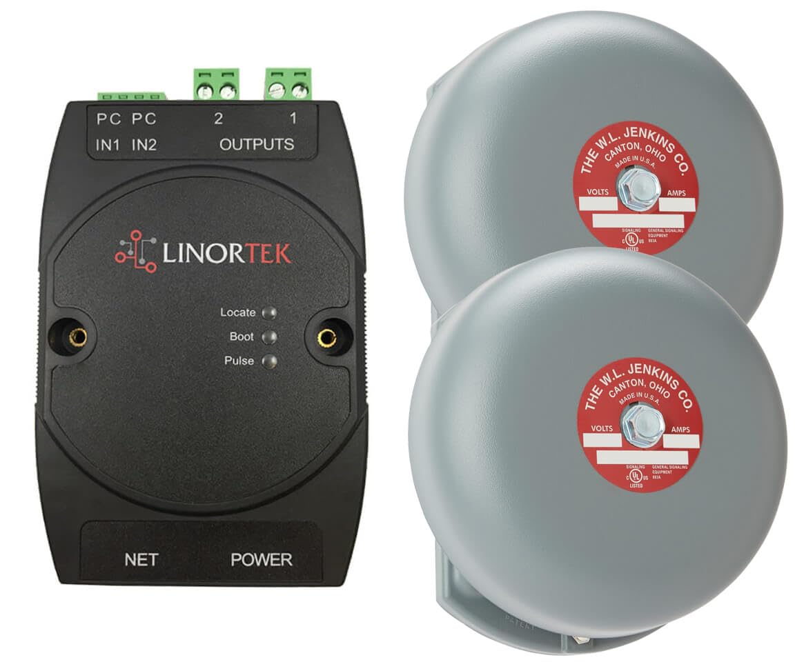 Netbell-2-2Lbel Network Extra Loud Electric School Factory Warehouse Break Alarm Outdoor 2 Signal Bell System