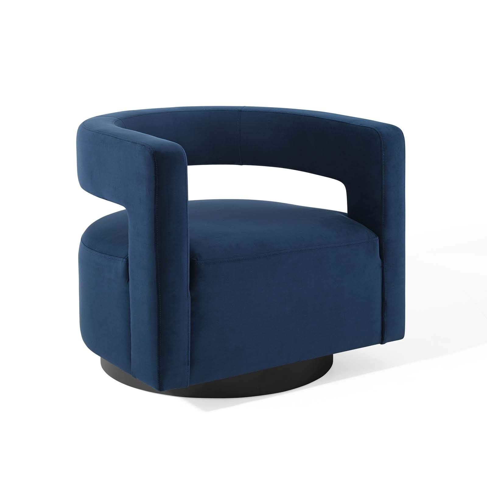 Modway Spin armchairs, Midnight Blue