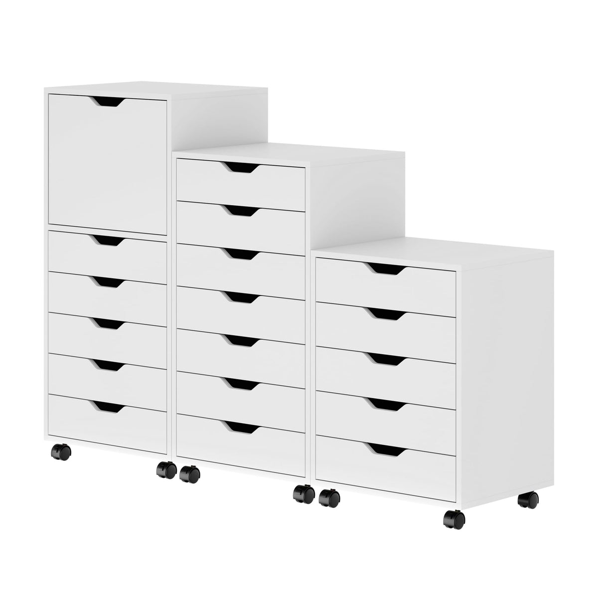 Winsome Wood 10395 Halifax 3-pc Storage Cabinet Set in White