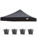 ABCCANOPY Replacement Canopy Top for Pop Up Canopy Tent (8x8, Black)