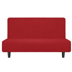 Easy-Going Stretch Futon Slipcover Armless Futon Bed Cover Furniture Protector Without Armrests With Elastic Bottom For Kids, So