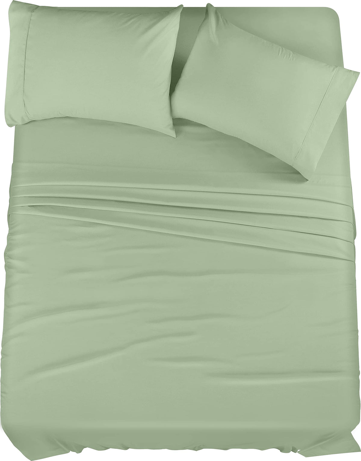 Utopia Bedding King Bed Sheets Set - 4 Piece Bedding - Brushed Microfiber - Shrinkage And Fade Resistant - Easy Care (King, Sage