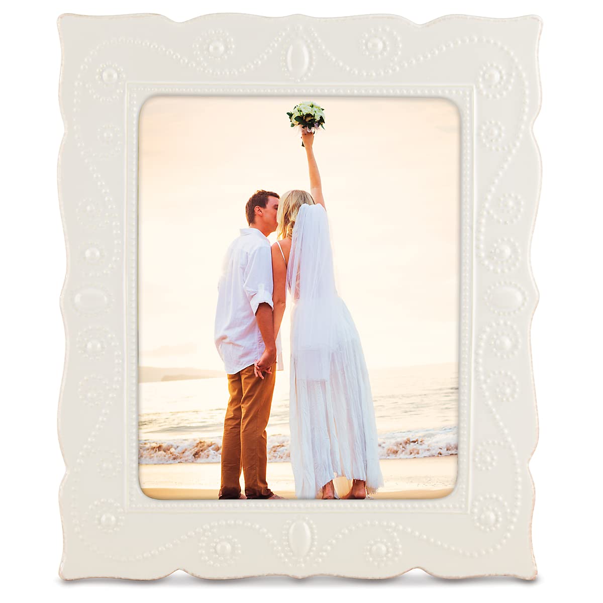 Lenox Perle White 8 X 10 Frame, 3.80 LB