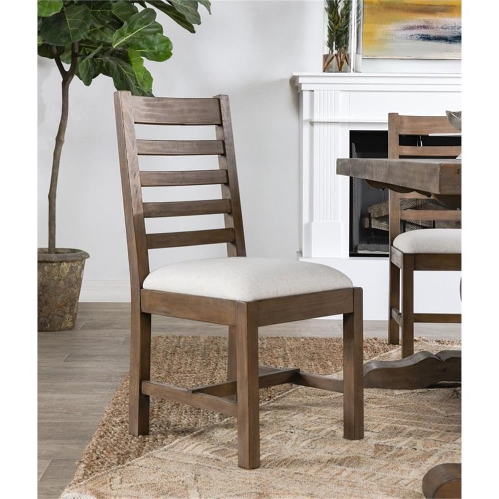 Kosas Home Quincy 19&Quot; Solid Pine Wood Dining Chair In Brown (Set Of 2)
