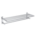 Moen Y5794CH 24-Inch Wide Modern Bathroom Hotel-Style Towel Storage Shelf with Towel Bar, Chrome