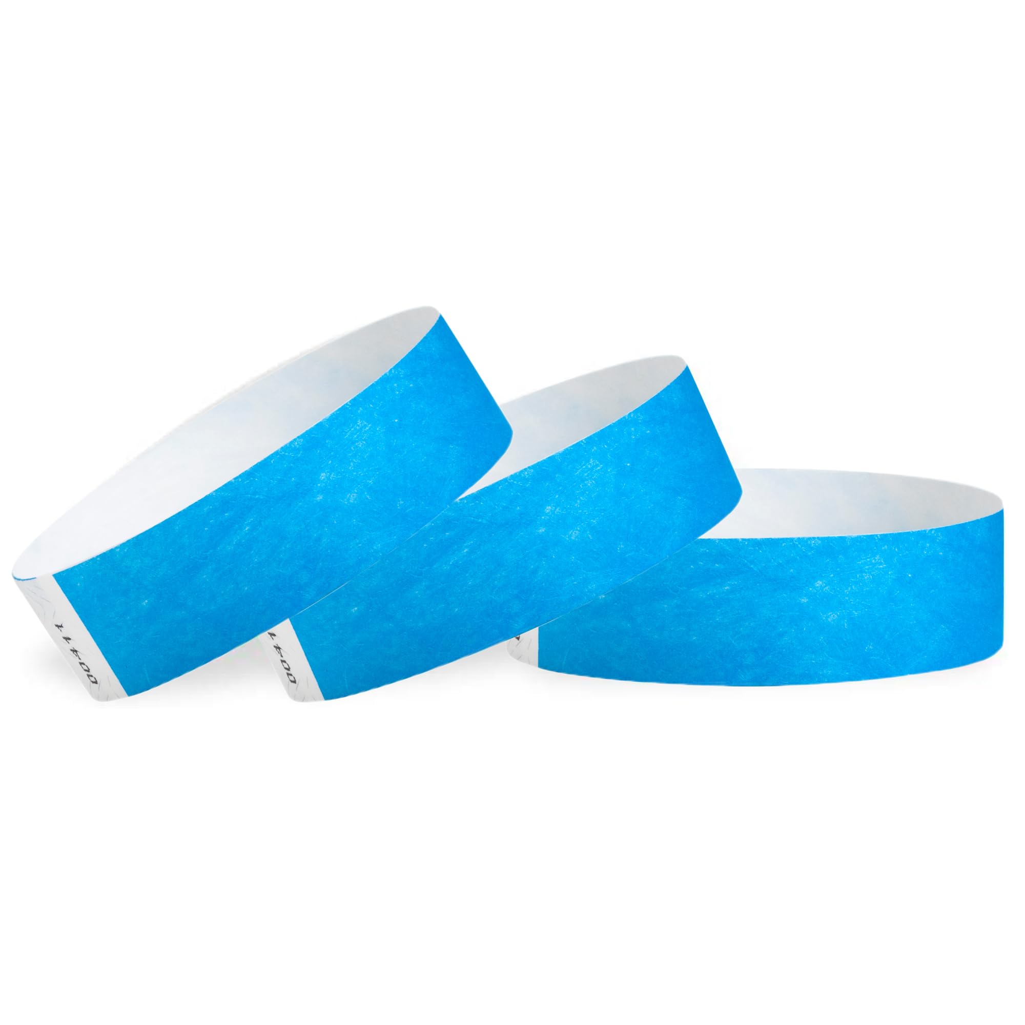 Wristco Neon Blue Tyvek Wristbands For Events - 1,000 Count - Tamper-Proof Design & Fluorescent Color Prevent Reuse - Premium-Gr
