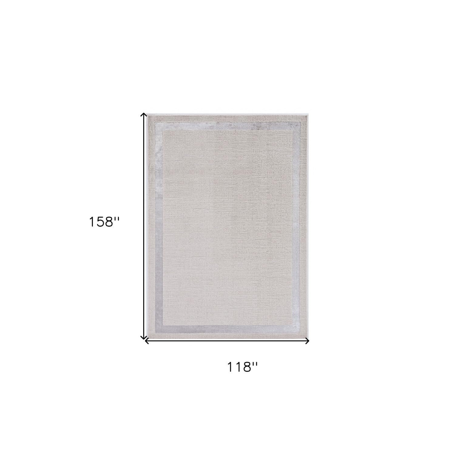 HomeRoots 10' X 13' Ivory Area Rug