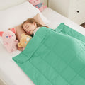HOSUKKO Weighted Blanket - 3 lbs Green Heavy Blanket - Breathable Blanket(20 * 30 inches, 3 lbs)