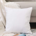 Natus Weaver White Pillow Case Square Decorative Throw Cushion Cover Pillowcase With Smooth Hidden Zipper For Sofa Bed Car 22'