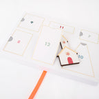 Meri Meri Festive Village Wooden Advent Calendar (Pack Of 1), Ages 8+, 9' X 6' X 4' Mini Suitcase Christmas Advent Calendar,