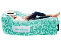 Chillbo Shwaggins Inflatable Couch - No-Pump Setup, Ripstop Polyester, Stability Pegs, Fun Prints, Portable Air Lounger for Beac