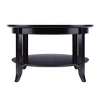 Winsome Wood Round Glass Coffee Table