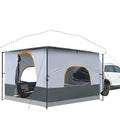 UNP Inner Cube Tent for Camping - Connect 10x10 Canopy to Car Tailgate Into Tent for Family Camping, Vented Roof - Grey (Canop