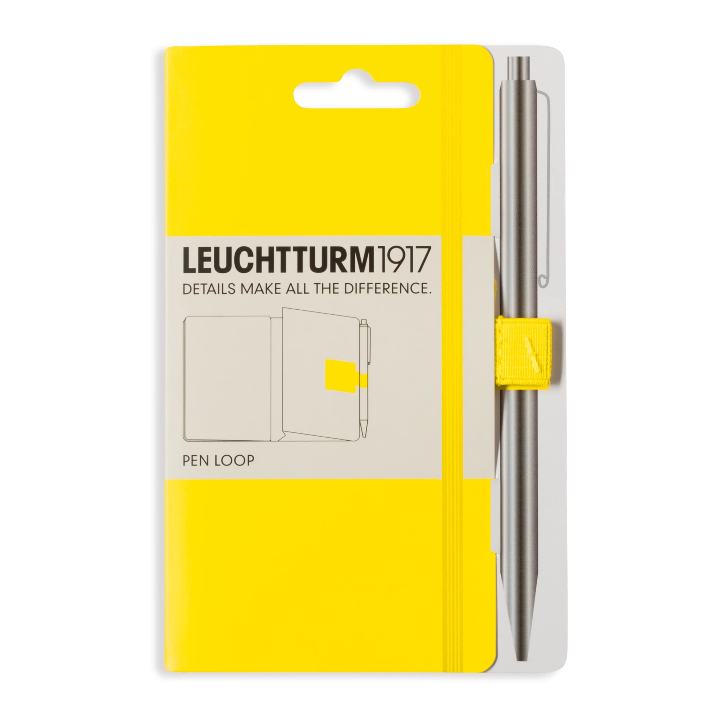 Leuchtturm1917 Self Adhesive Pen Loop Elastic Pen Holder (Lemon)