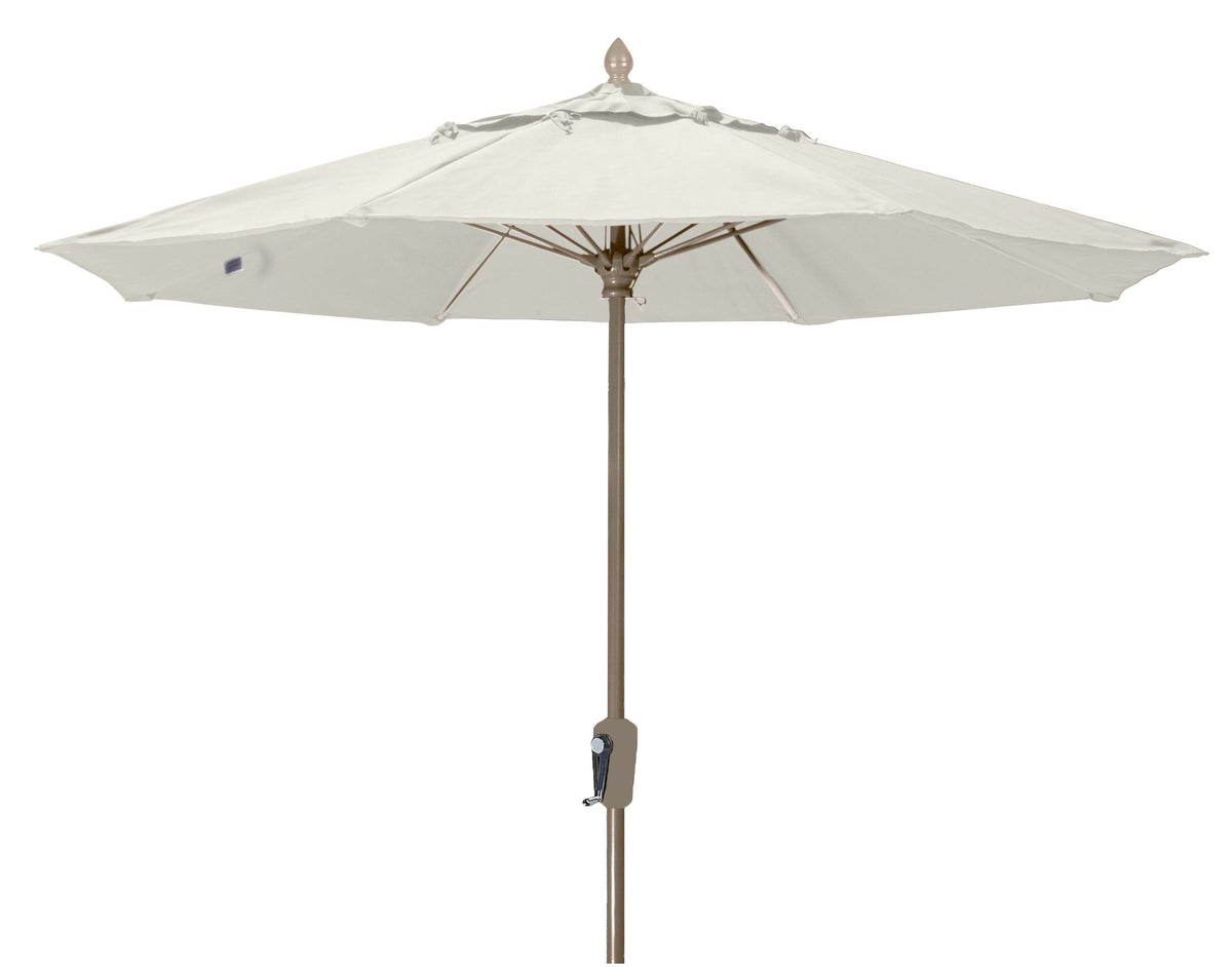 Fiberbuilt Umbrellas 9Mcrcb-8605 Market Umbrella, 9' Marine Grade Canopy, Natural White