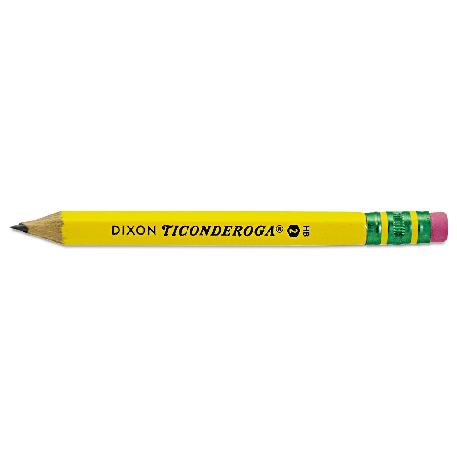 Ticonderoga 13472 Woodcase Golf Pencil, Hb #2, Yellow Barrel, 72/Box