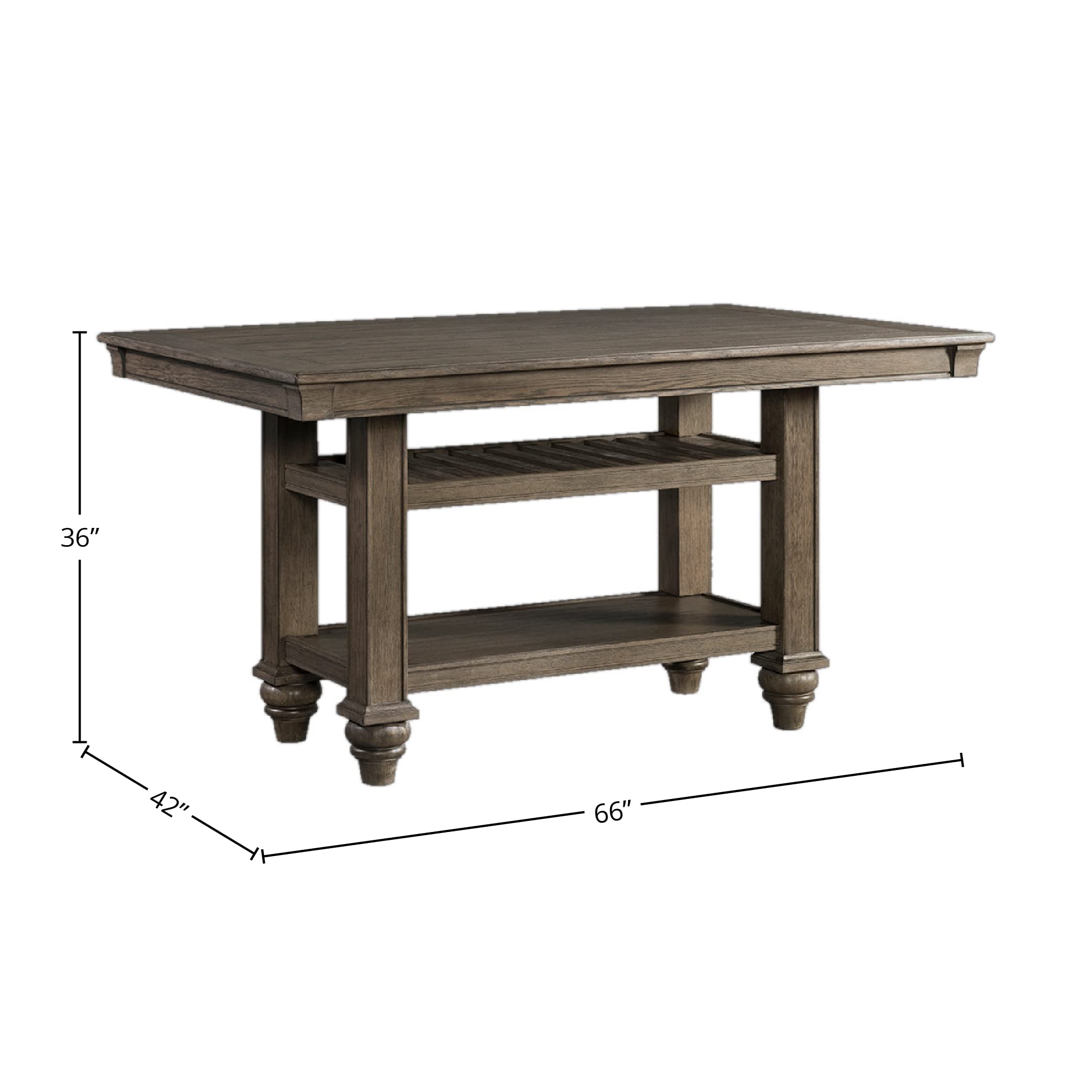 Intercon Balboa Park 66" Wide Counter, Roasted Oak Dining Tables
